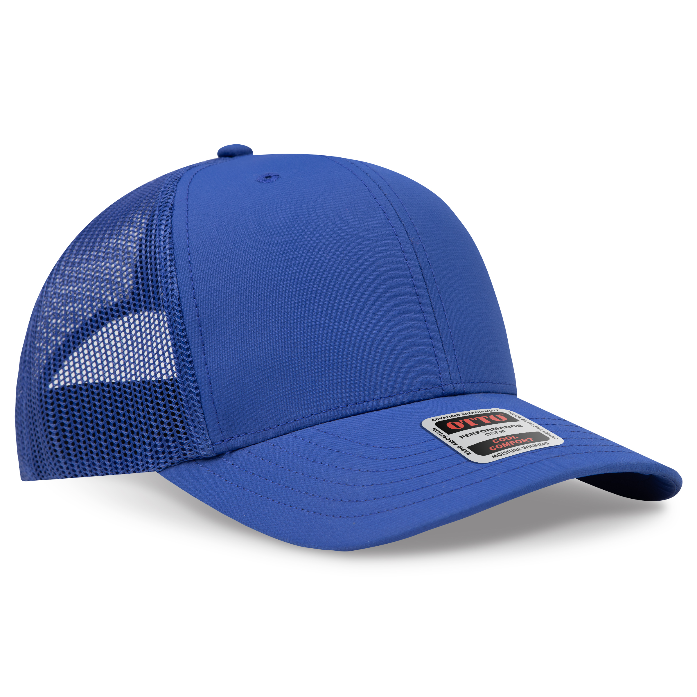 OTTO CAP® 6 Panel Mid Profile Mesh Back Trucker Hat 5