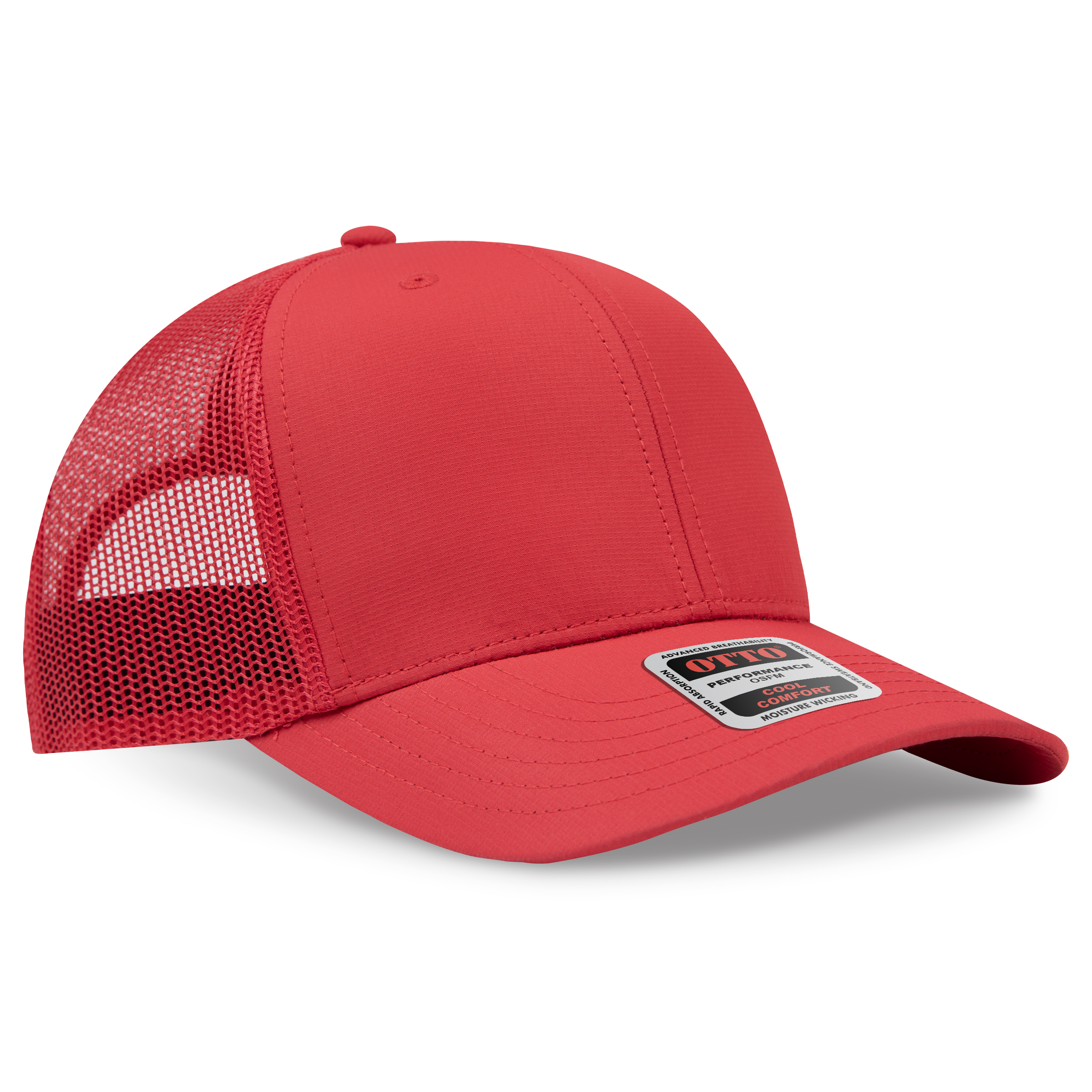 OTTO CAP® 6 Panel Mid Profile Mesh Back Trucker Hat 6