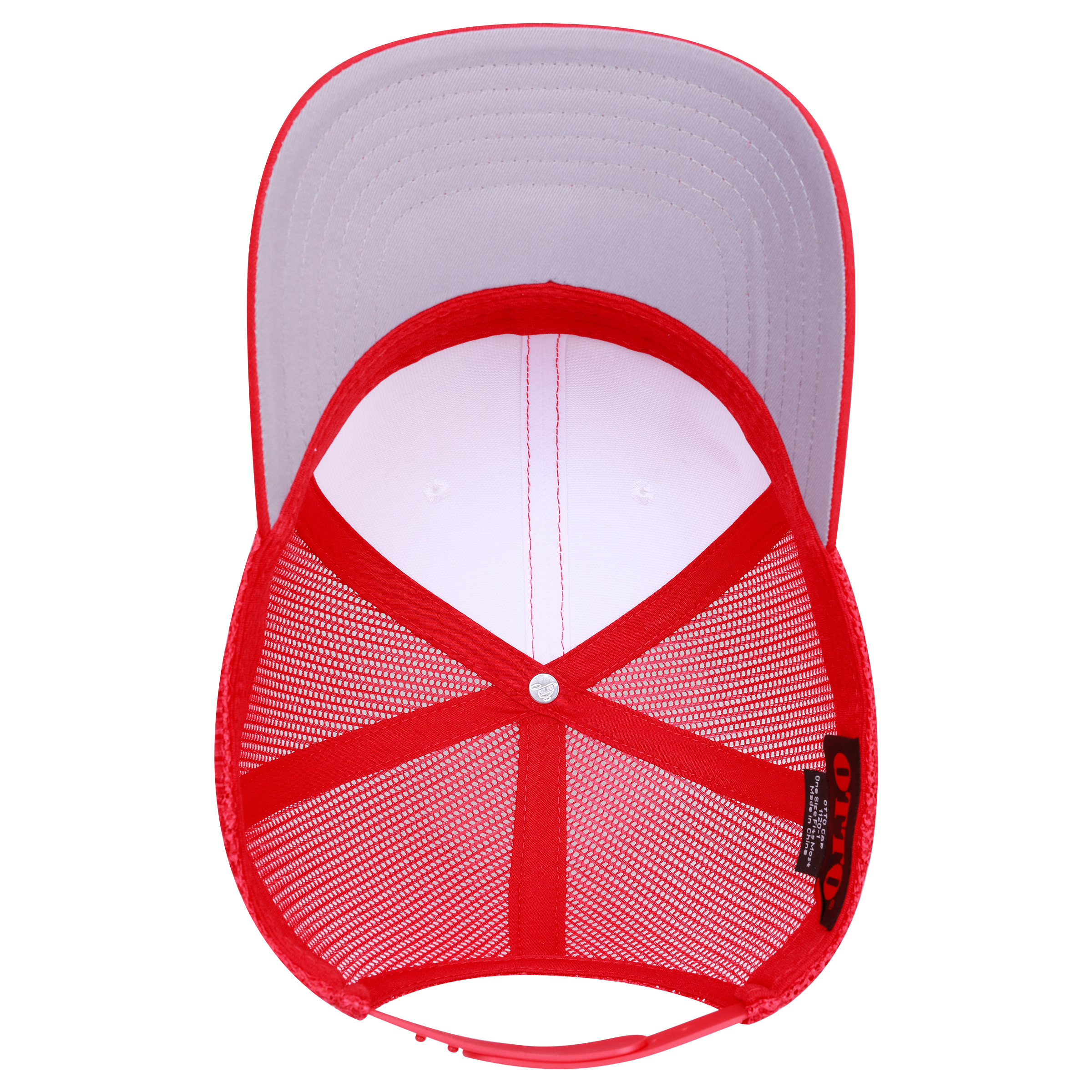 OTTO CAP® Seamless 6 Panel Mid Profile Mesh Back Trucker Hat 56
