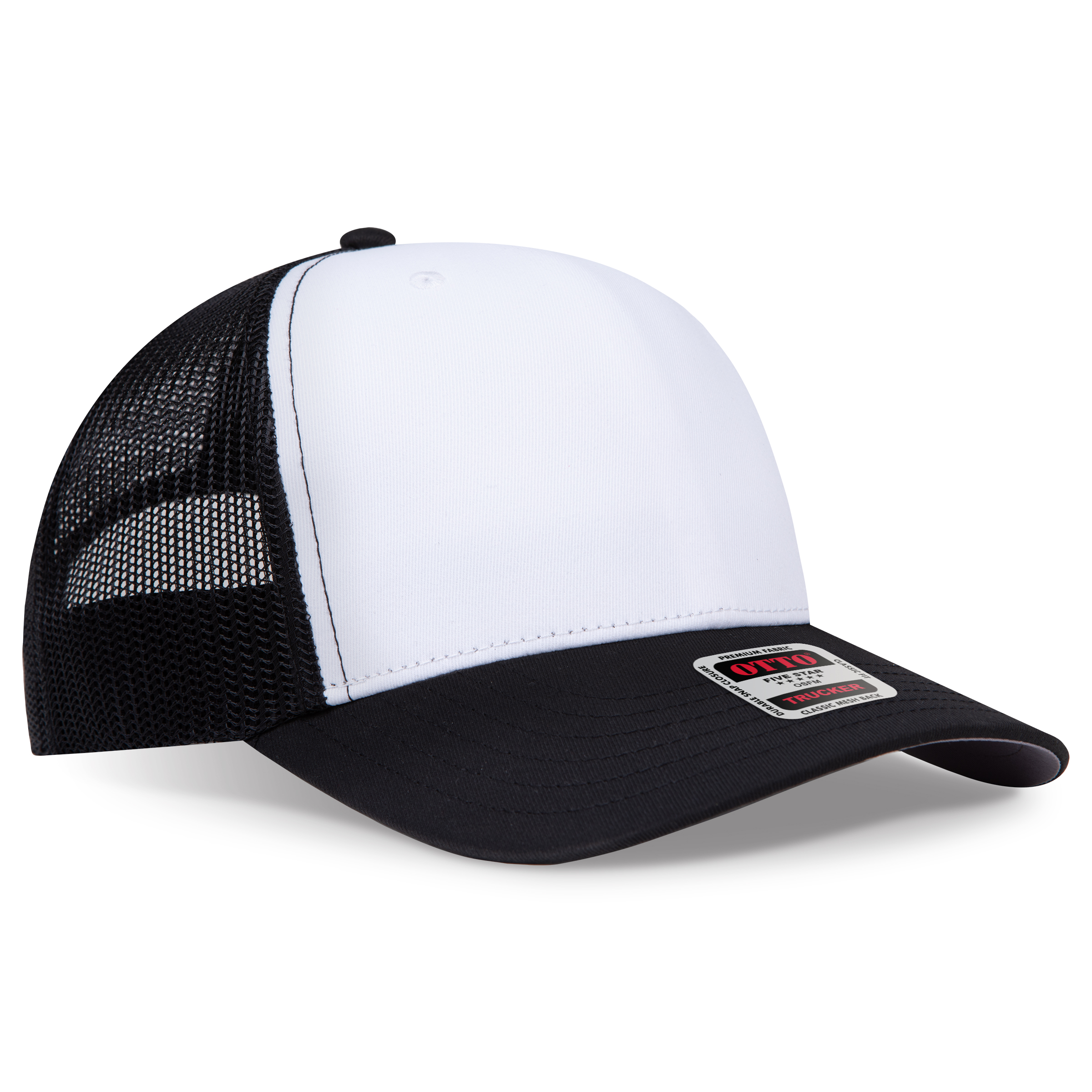 OTTO CAP® Seamless 6 Panel Mid Profile Mesh Back Trucker Hat 58