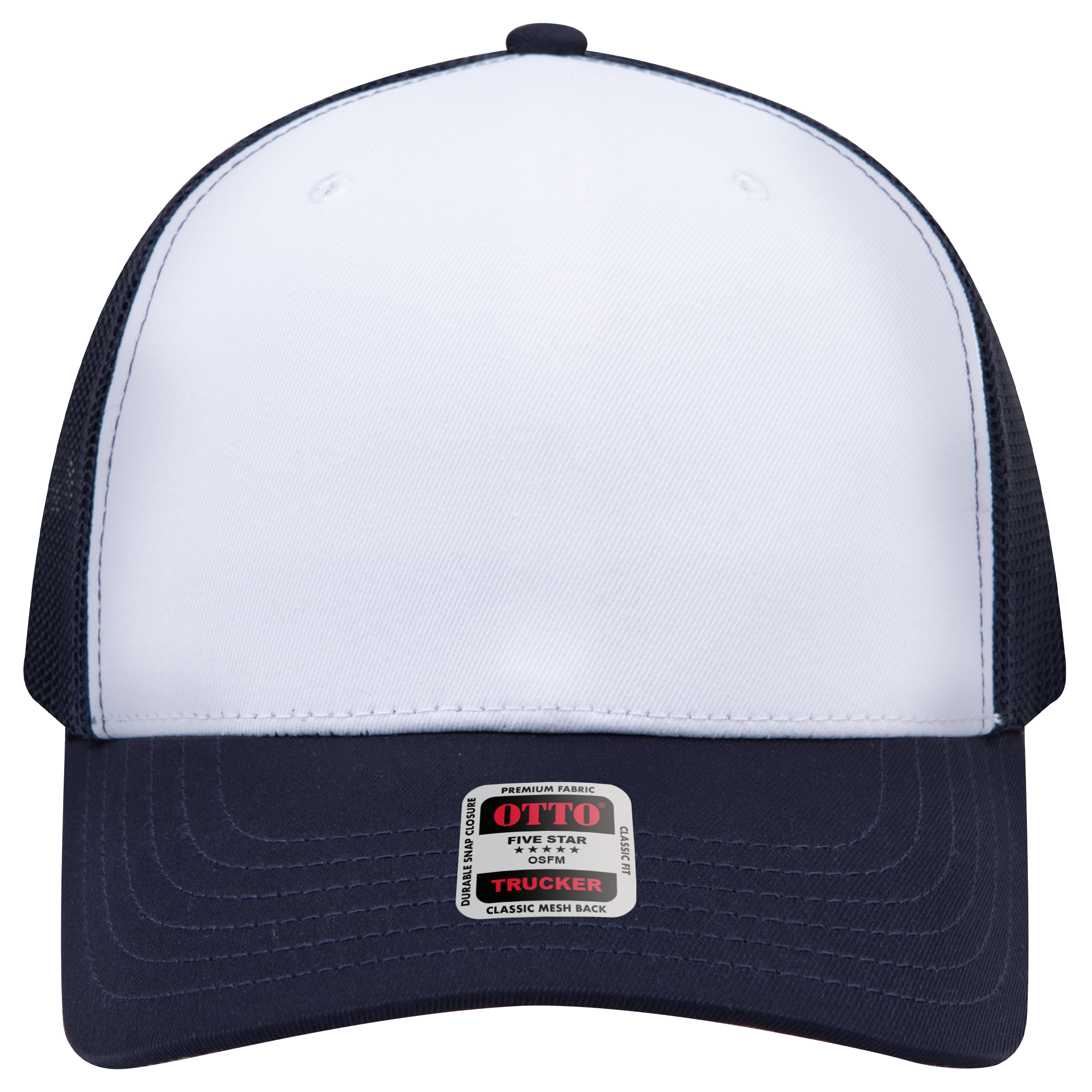 OTTO CAP® Seamless 6 Panel Mid Profile Mesh Back Trucker Hat 61