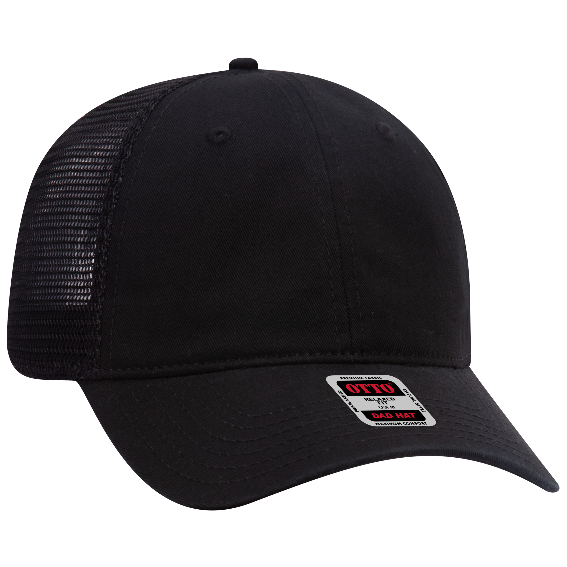 OTTO CAP® 6 Panel Low Profile Mesh Back Trucker Dad Hat 98