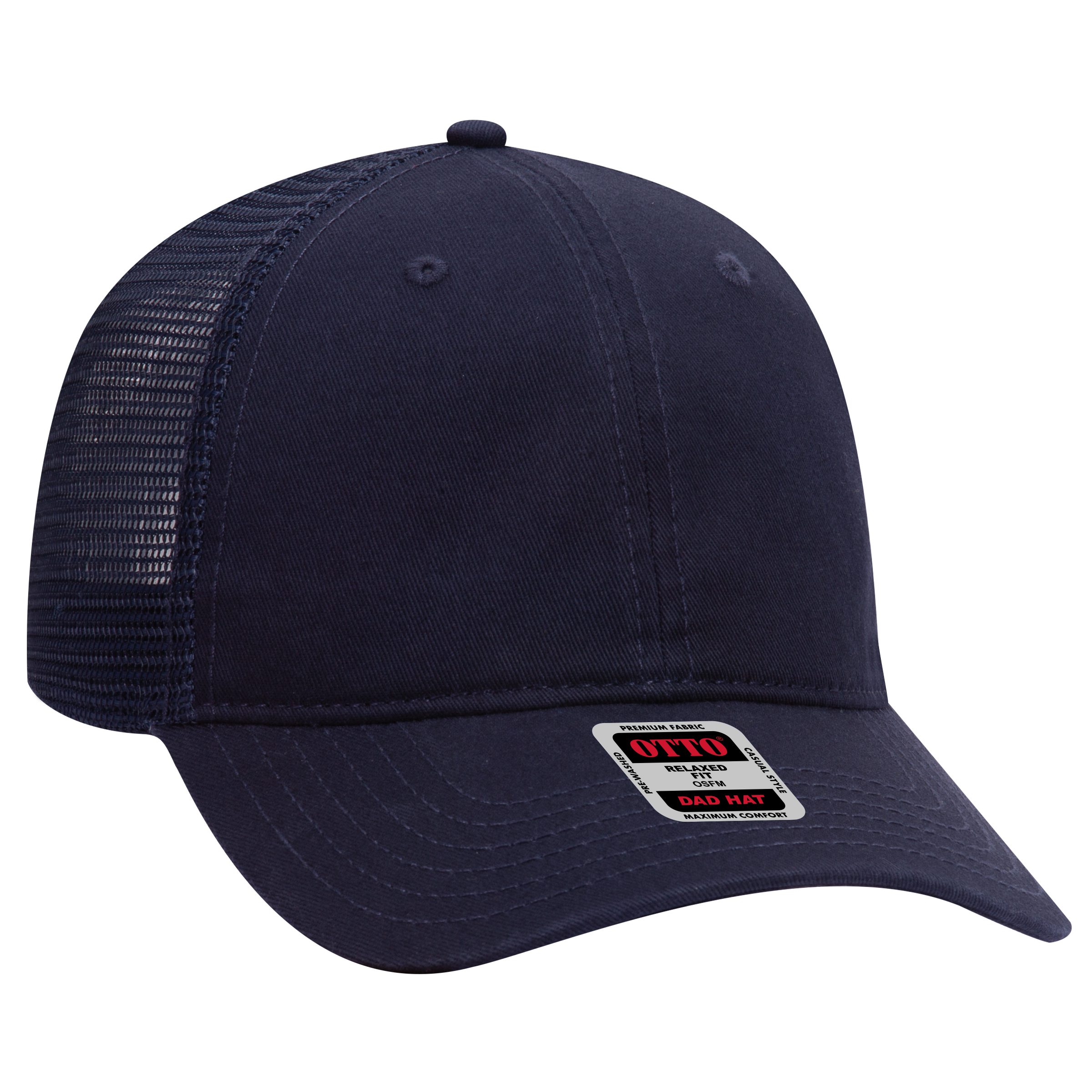 OTTO CAP® 6 Panel Low Profile Mesh Back Trucker Dad Hat 101