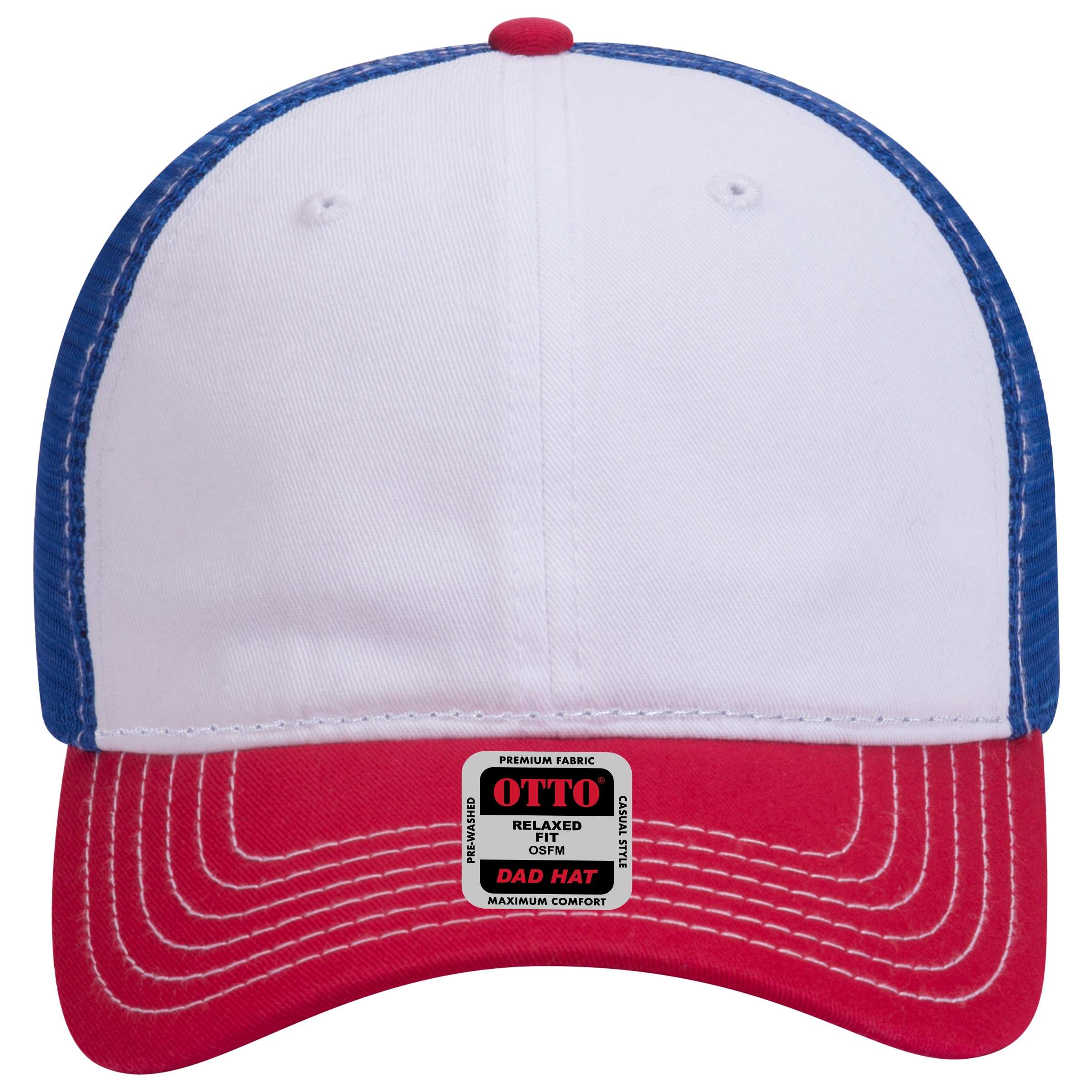 OTTO CAP® 6 Panel Low Profile Mesh Back Trucker Dad Hat 10