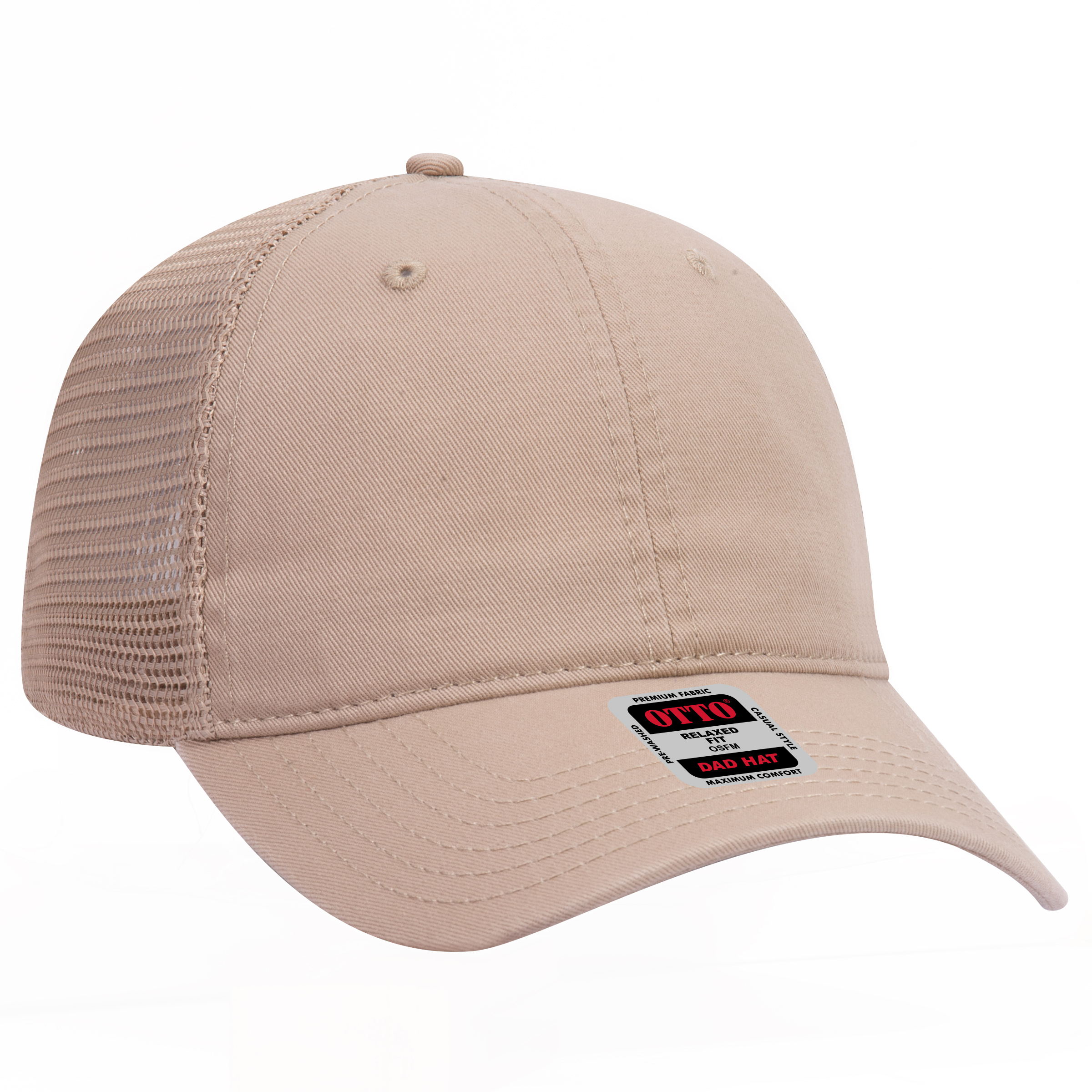OTTO CAP® 6 Panel Low Profile Mesh Back Trucker Dad Hat 105