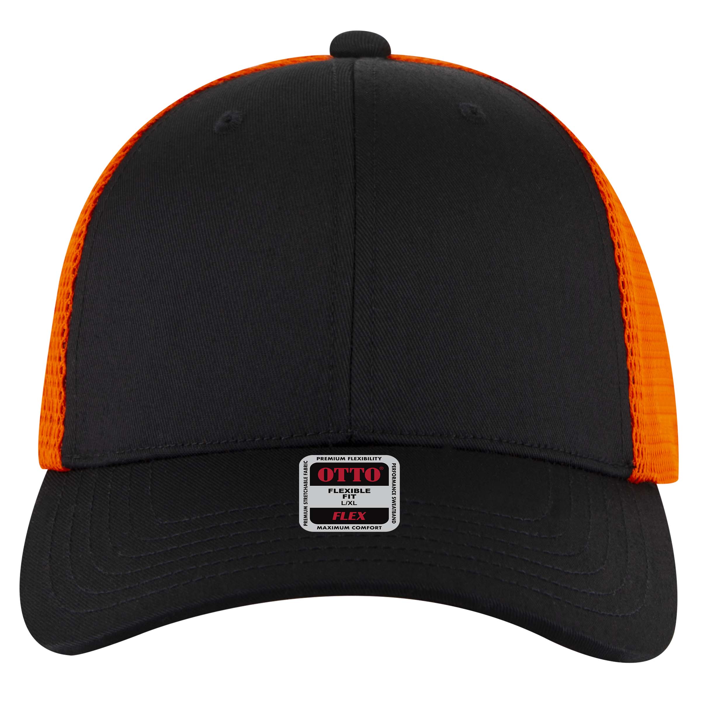 OTTO CAP® OTTO FLEX® Fitted 6 Panel Low Profile Mesh Back Trucker Hat 38