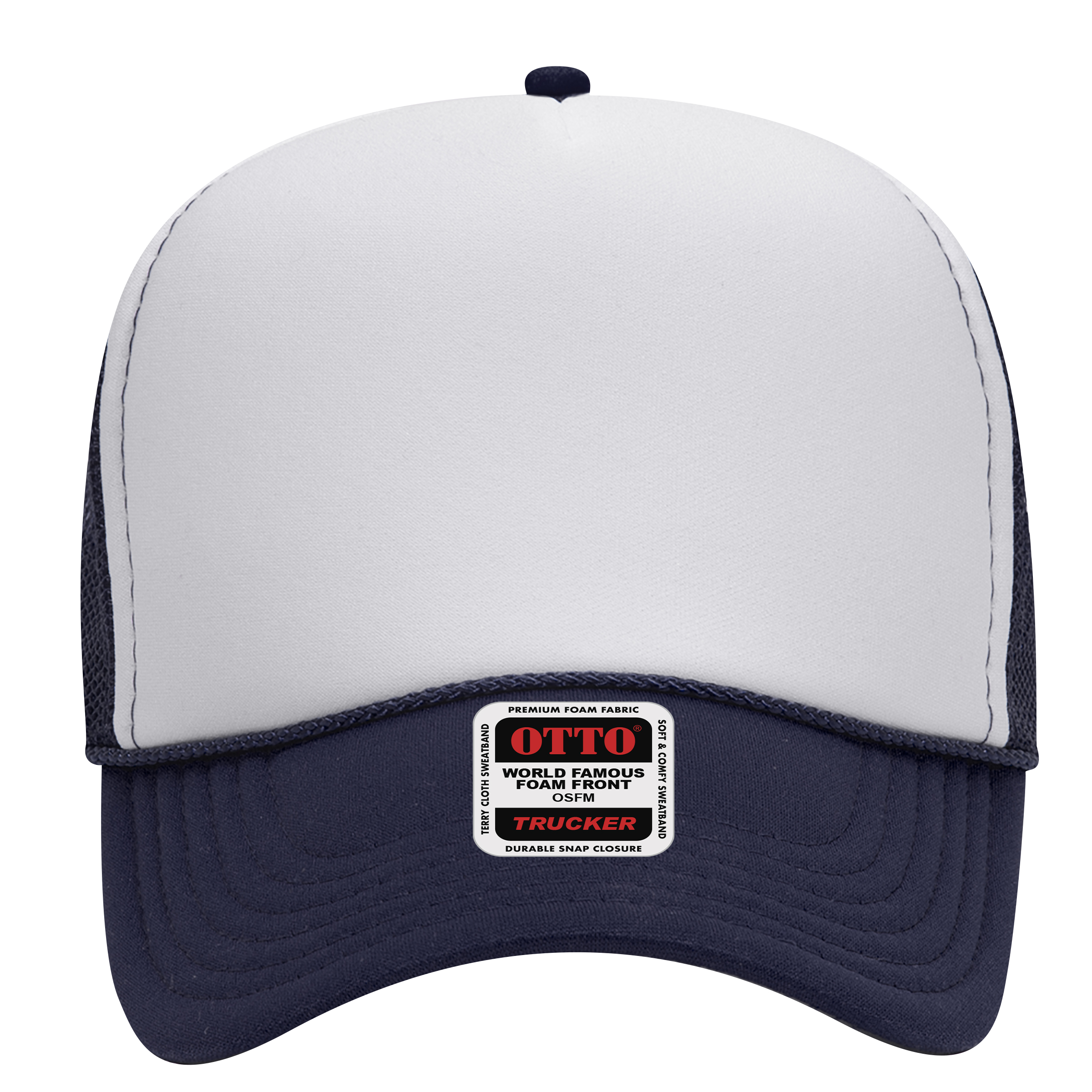 OTTO CAP® 5 Panel Mid Profile Mesh Back Trucker Hat 98