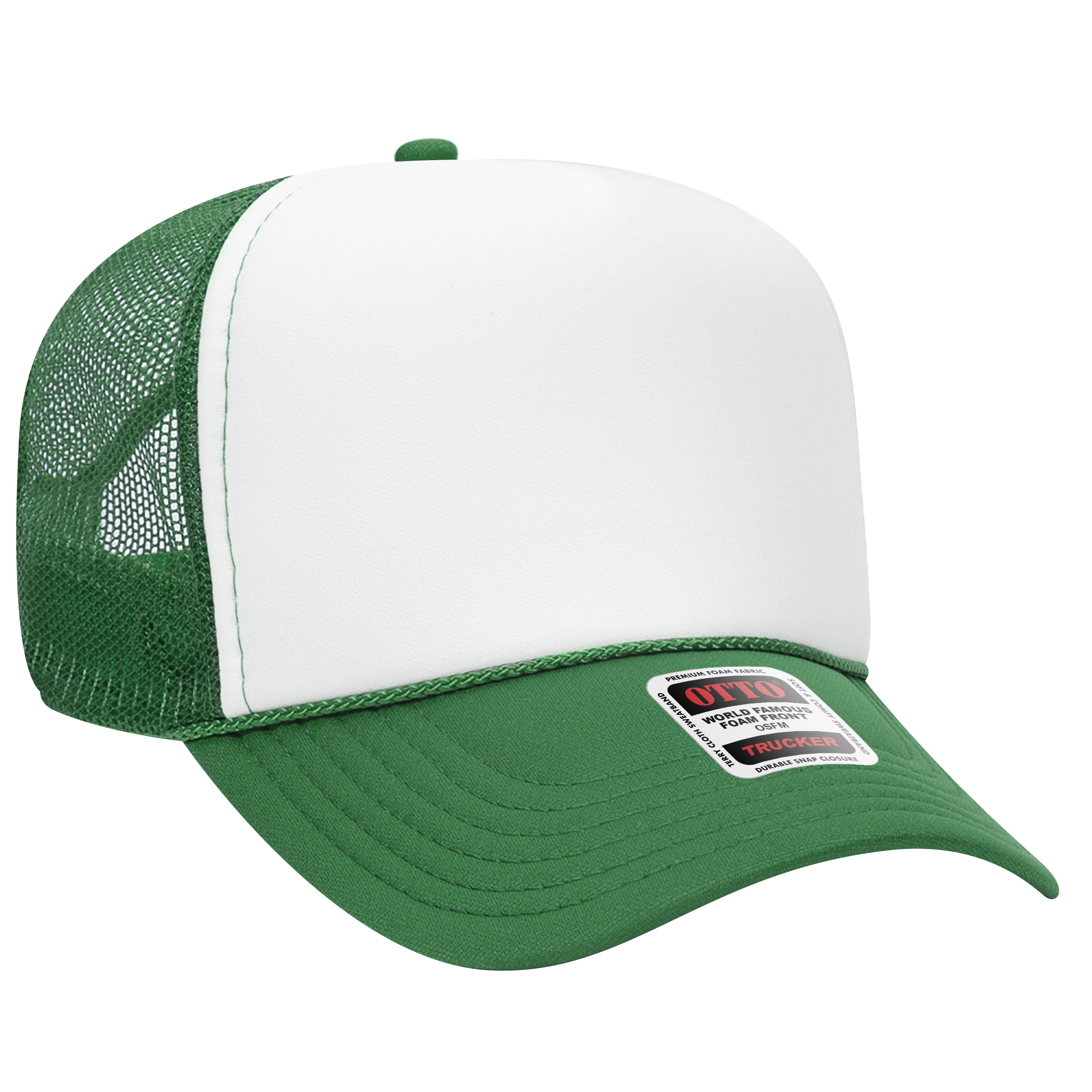 OTTO CAP® 5 Panel Mid Profile Mesh Back Trucker Hat 100