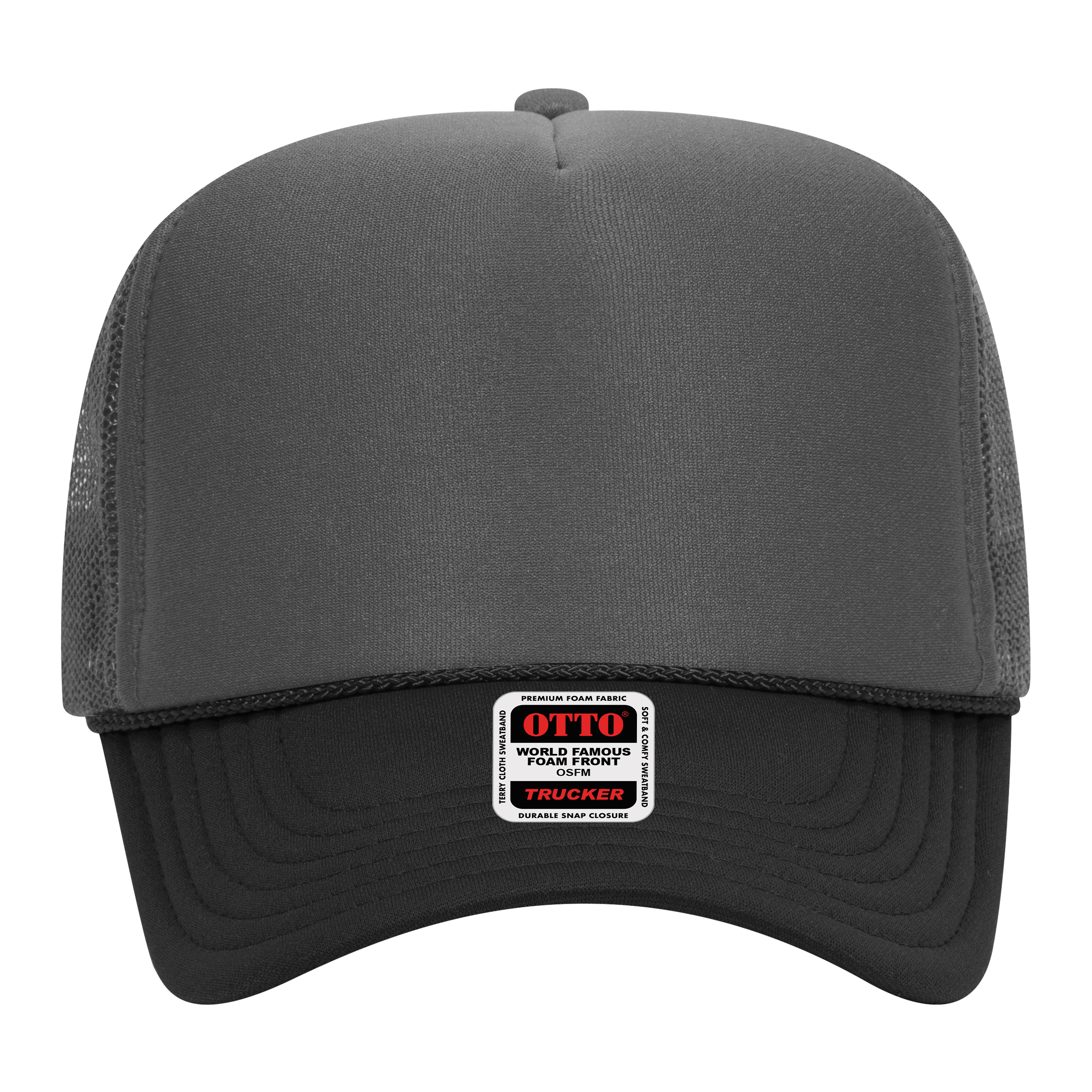 OTTO CAP® 5 Panel High Crown Mesh Back Trucker Hat 807