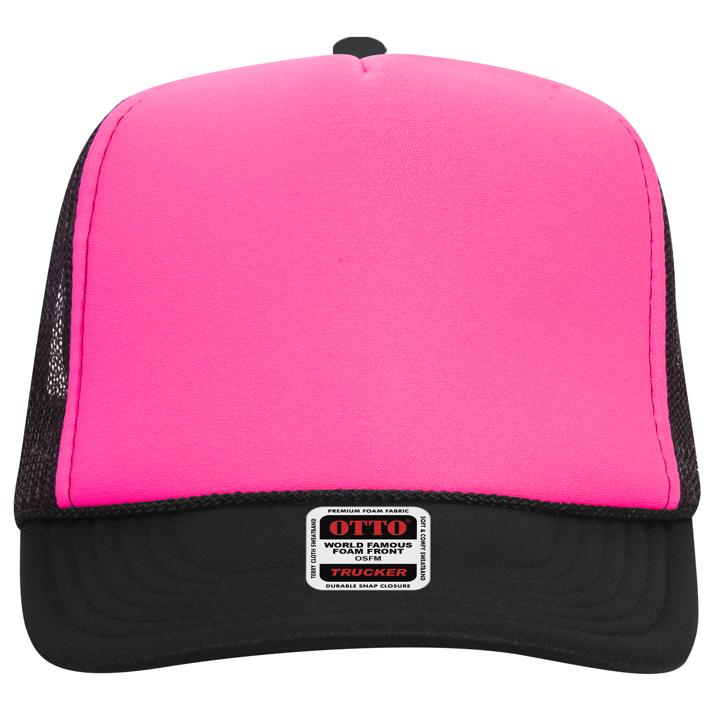 OTTO CAP® 5 Panel High Crown Mesh Back Trucker Hat 808