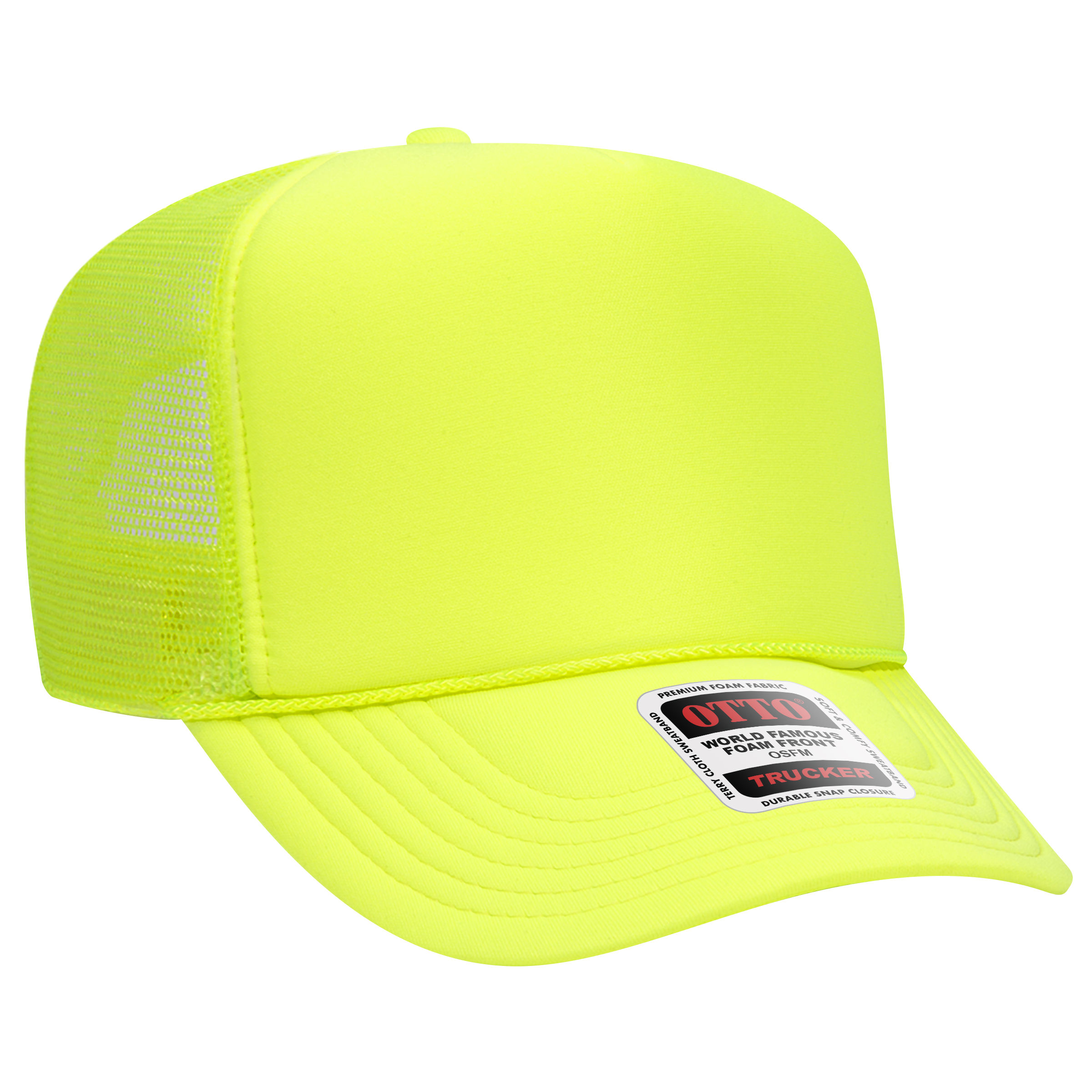 OTTO CAP® 5 Panel High Crown Mesh Back Trucker Hat 809