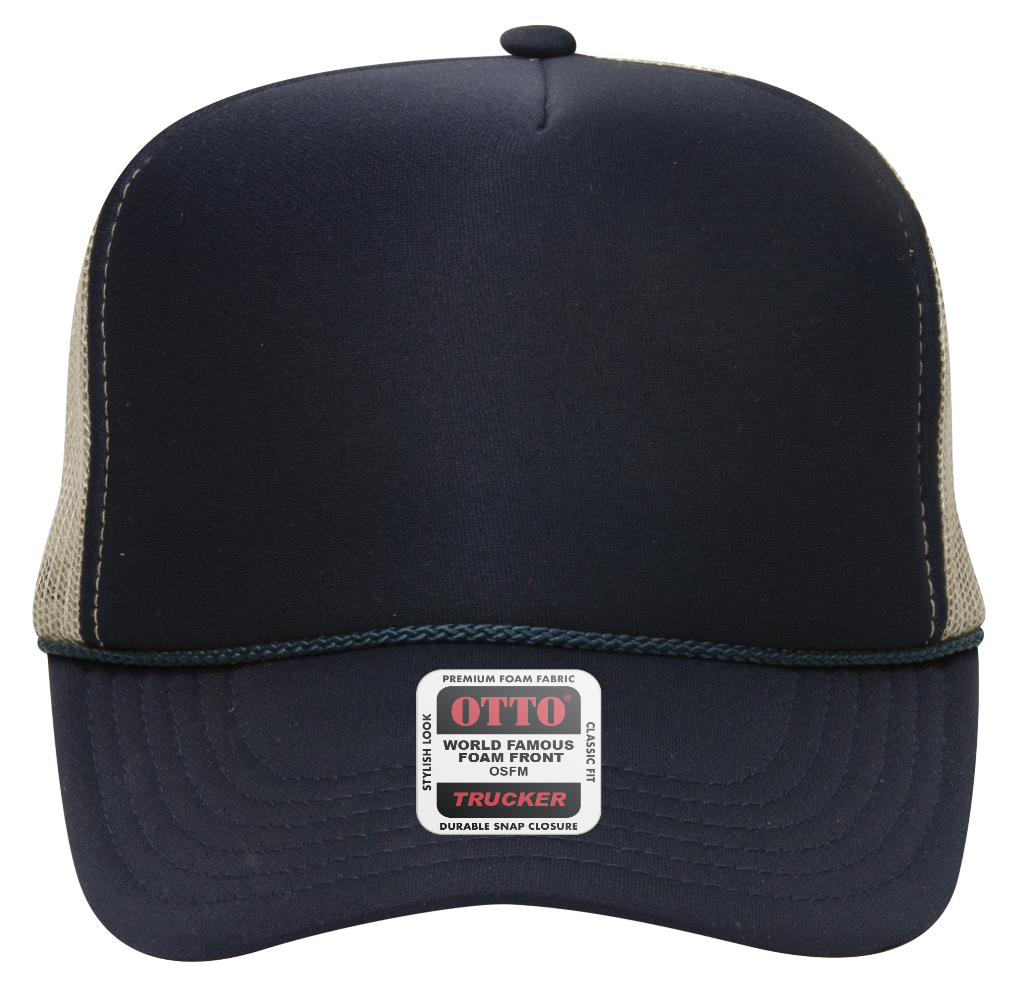 OTTO CAP® 5 Panel High Crown Mesh Back Trucker Hat 810