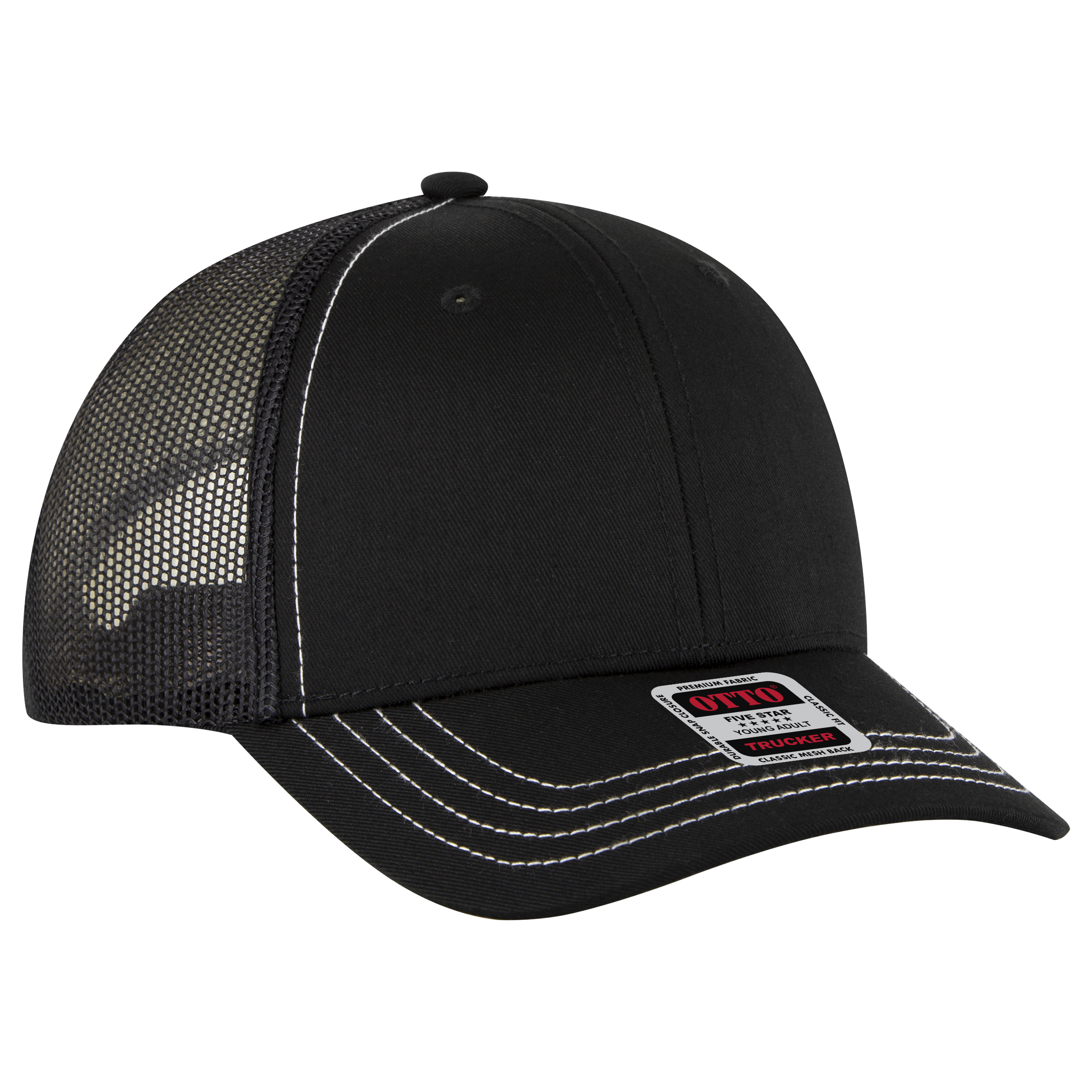 OTTO CAP® 6 Panel Low Profile Mesh Back Trucker Hat 107