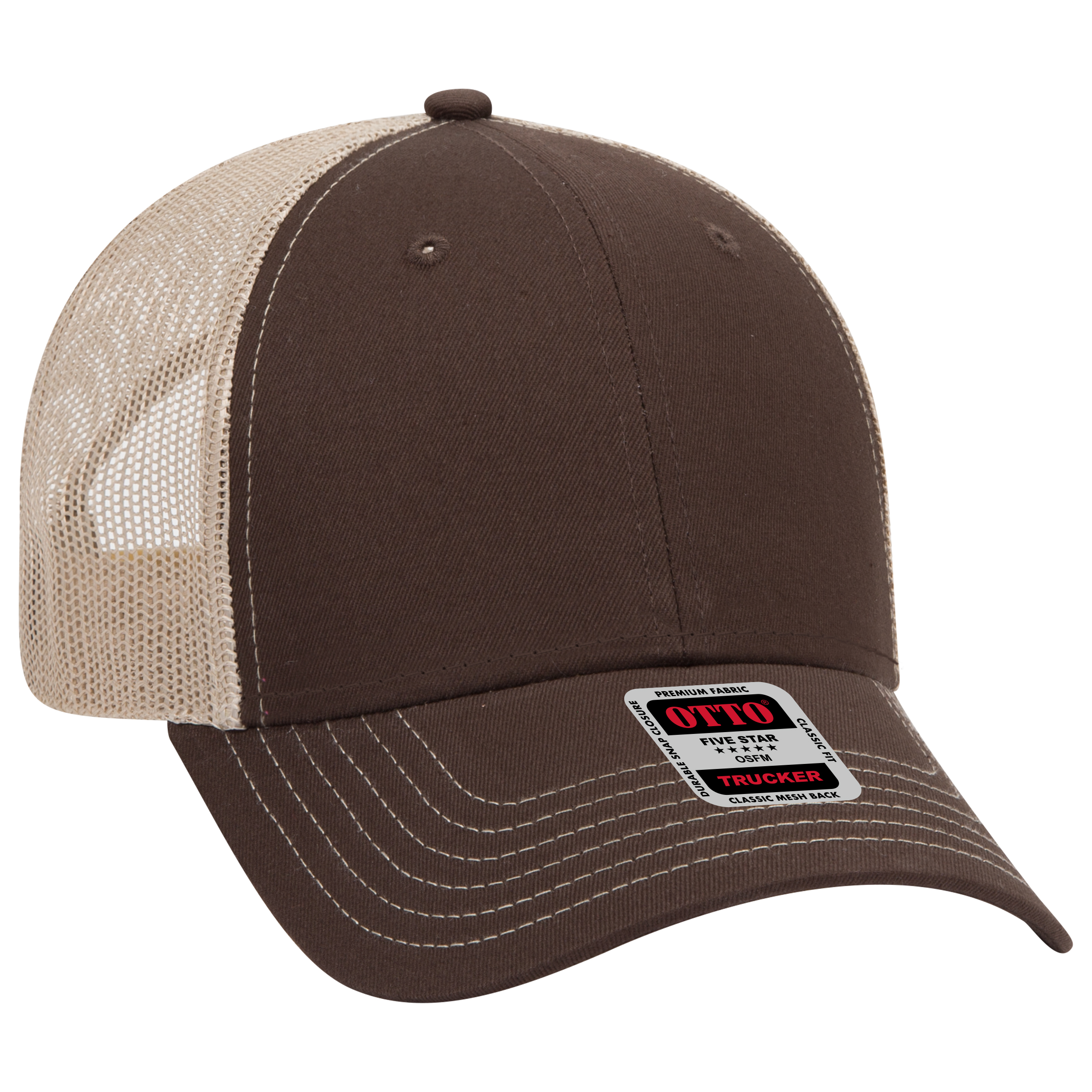 OTTO CAP® 6 Panel Low Profile Mesh Back Trucker Hat 110