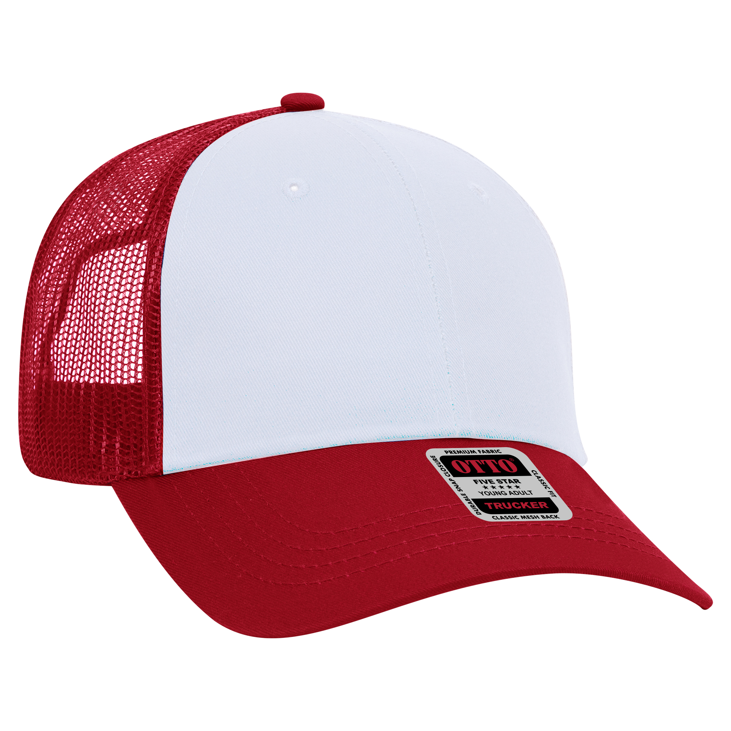 OTTO CAP® 6 Panel Low Profile Mesh Back Trucker Hat 134
