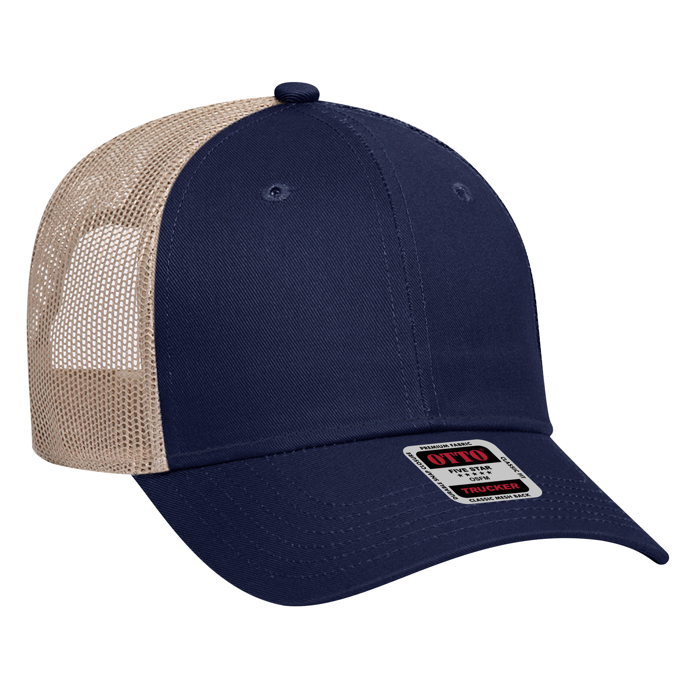 OTTO CAP® 6 Panel Low Profile Mesh Back Trucker Hat 166
