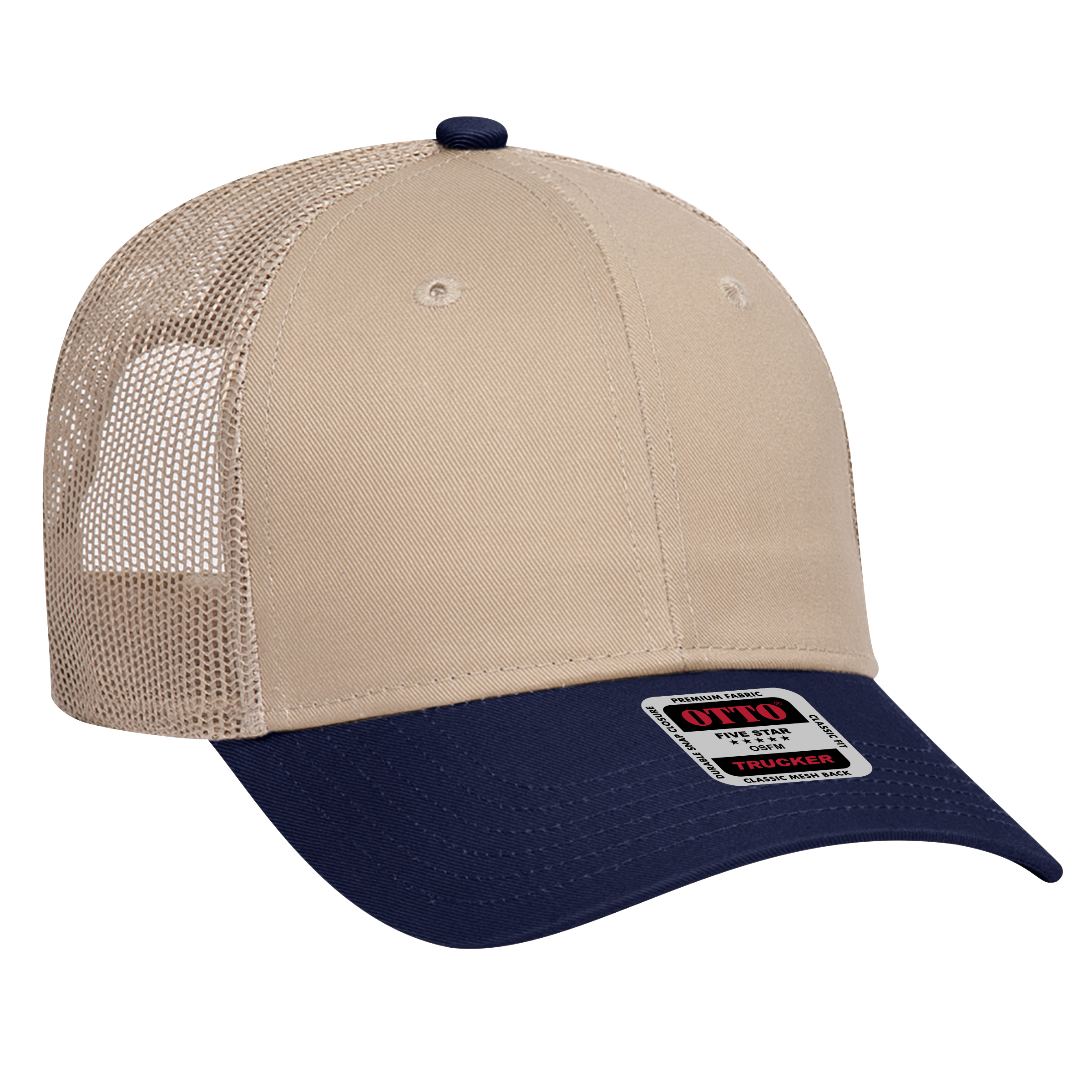 OTTO CAP® 6 Panel Low Profile Mesh Back Trucker Hat 175