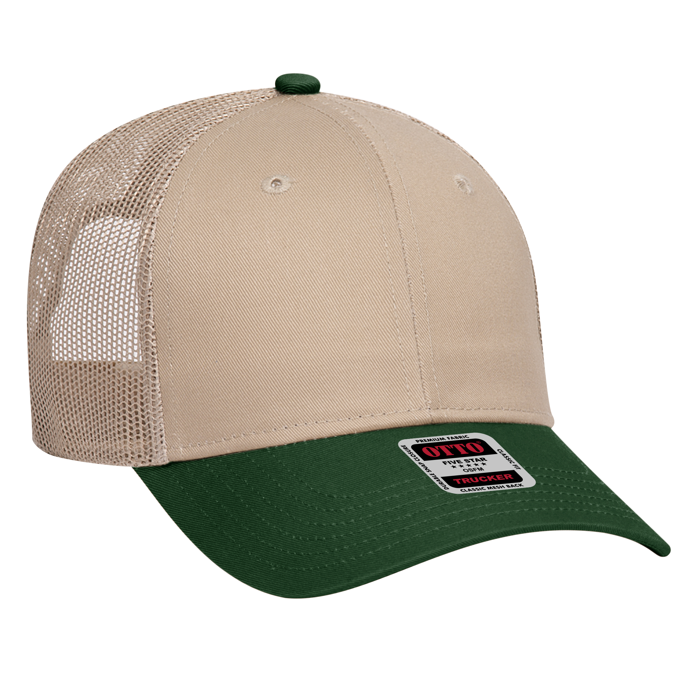 OTTO CAP® 6 Panel Low Profile Mesh Back Trucker Hat 180