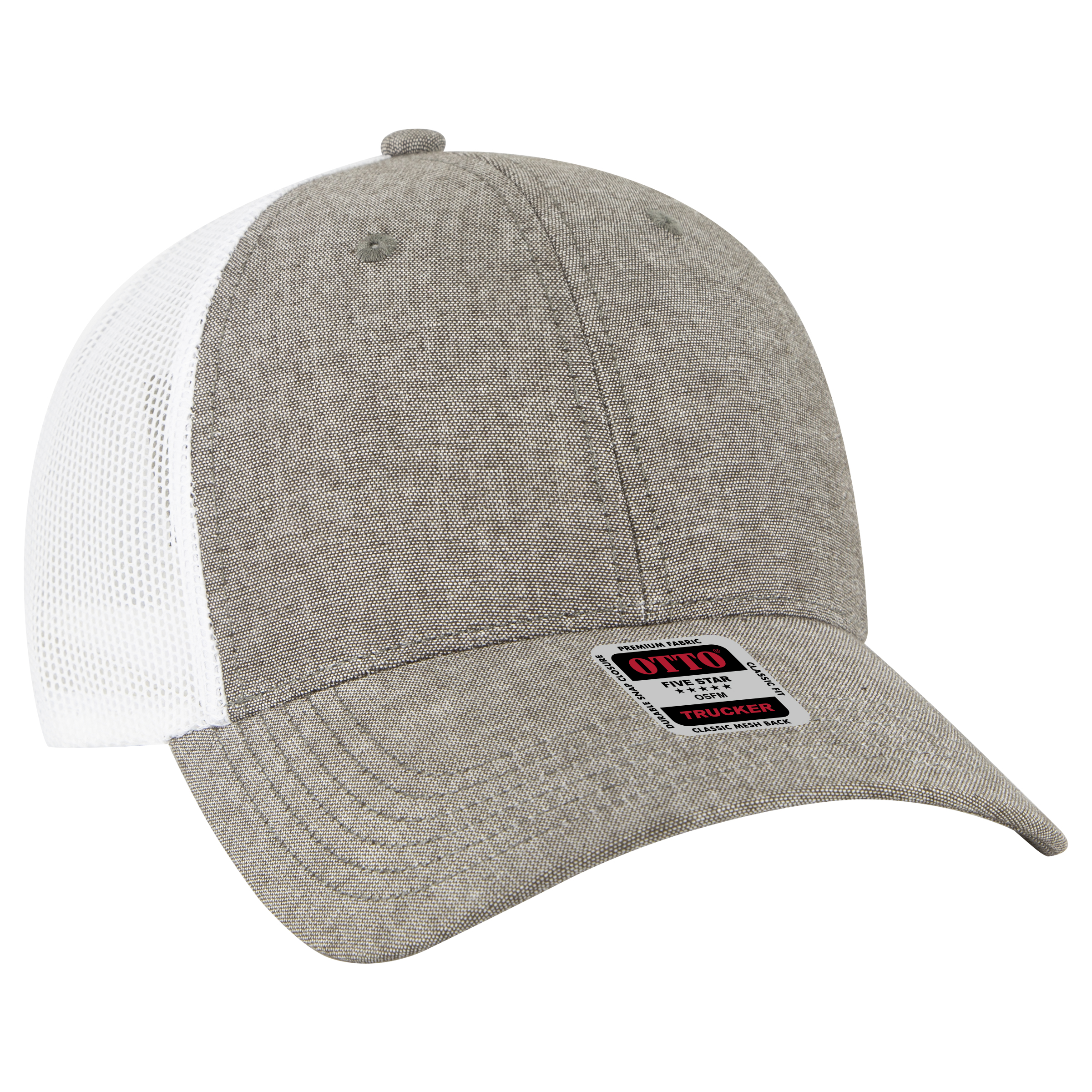 OTTO CAP® 6 Panel Low Profile Mesh Back Trucker Hat 185