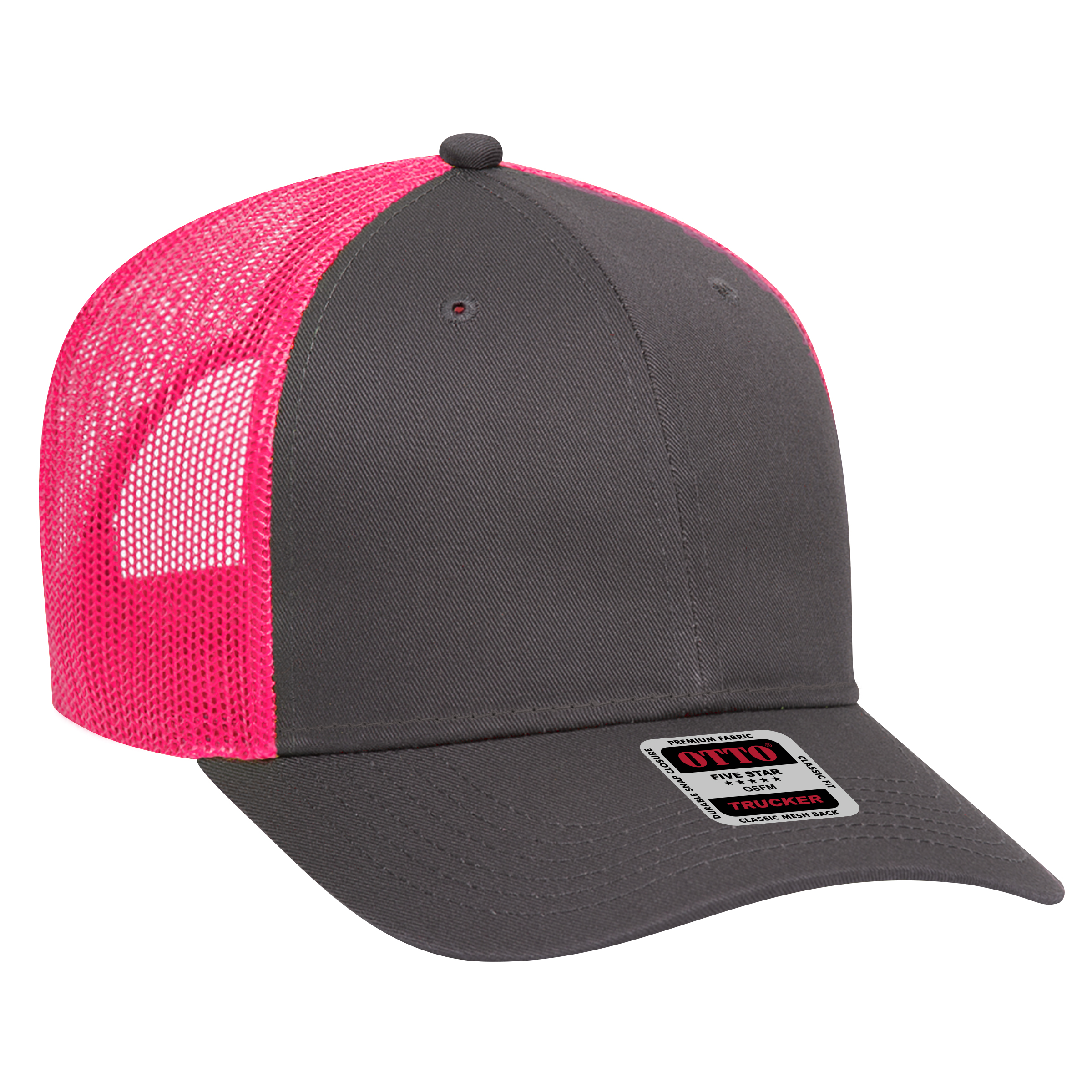 OTTO CAP® 6 Panel Low Profile Mesh Back Trucker Hat 197