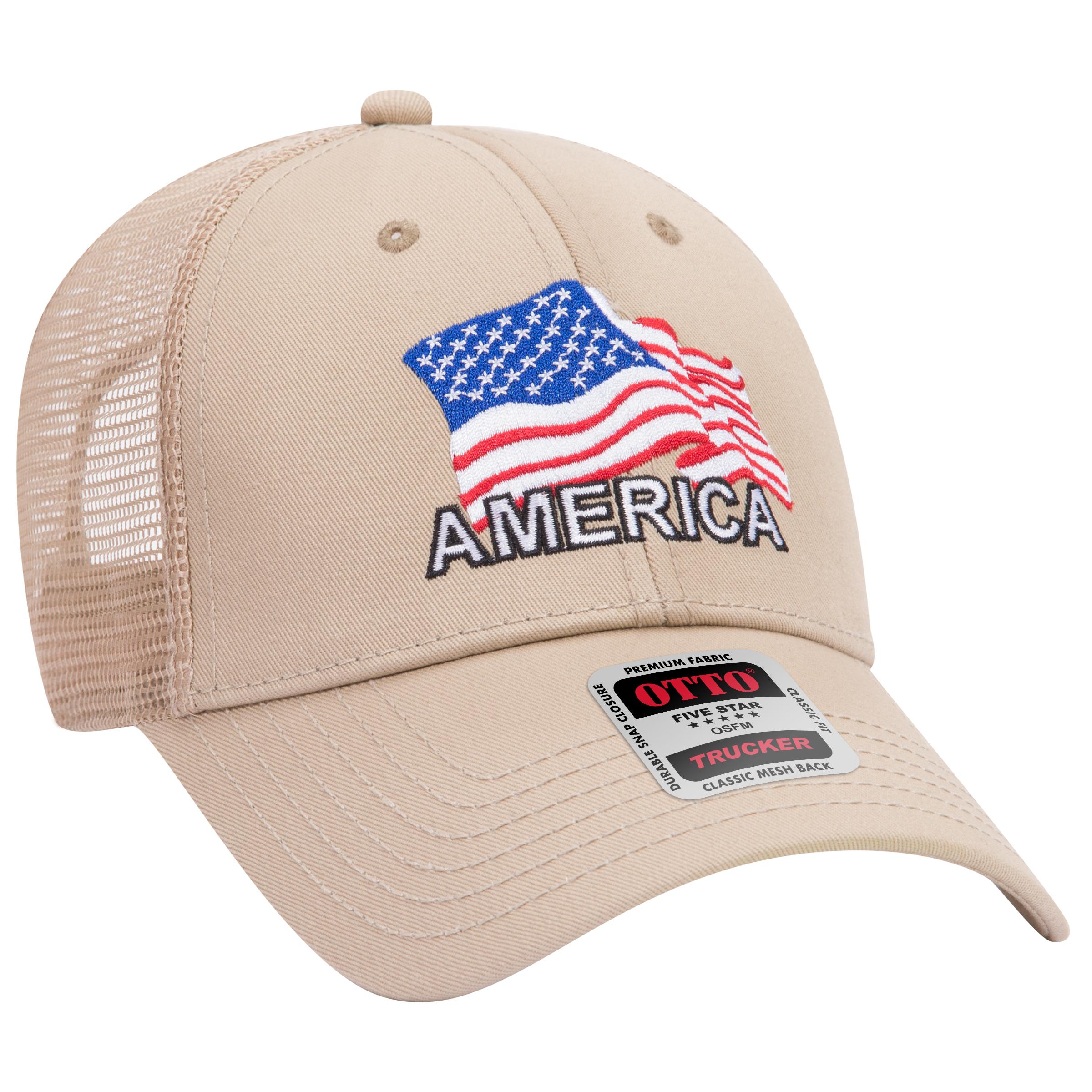 OTTO CAP® 6 Panel Low Profile Mesh Back Trucker Hat 17